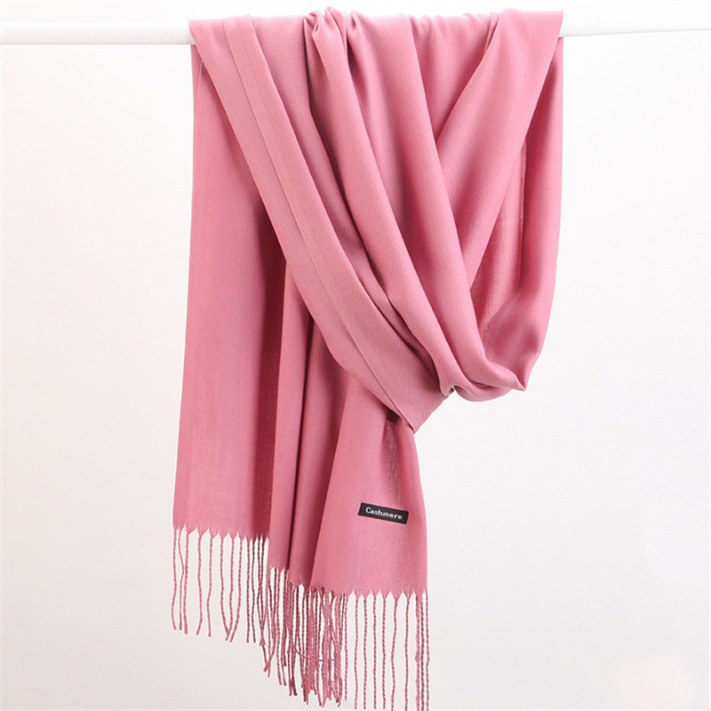 Shawl Wrap Winter - Mode couleur unie 2023 femmes écharpe