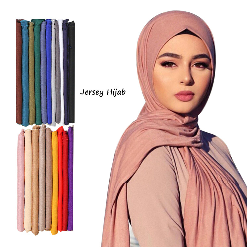 Shawl Wrap Winter - 30 couleurs plaine solide Modal Jersey