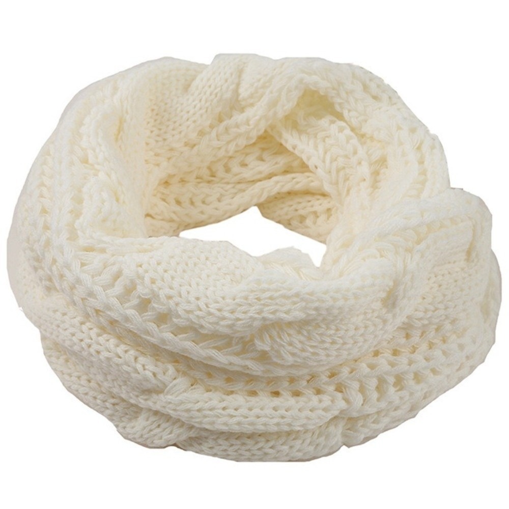Wool Scarf Men - Écharpe tricotée élégante de couleur unie,