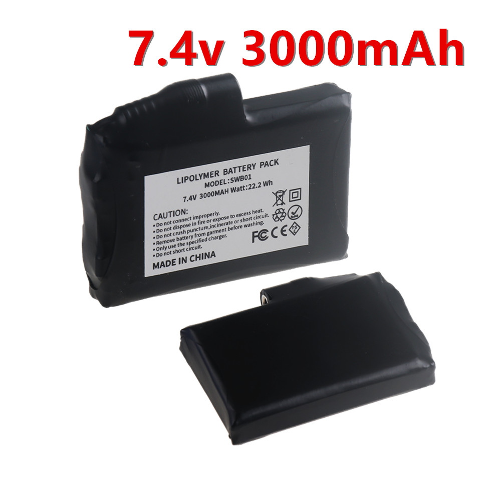 Heated Vest Battery - Batterie Li-Polymère 7,4V 3000mAh pour Gants