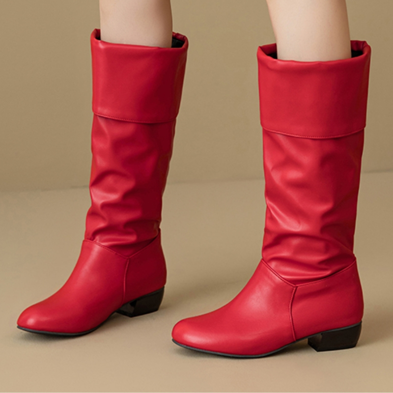 Bottes hautes plissées à enfil - Waterproof Winter Boot avis et prix