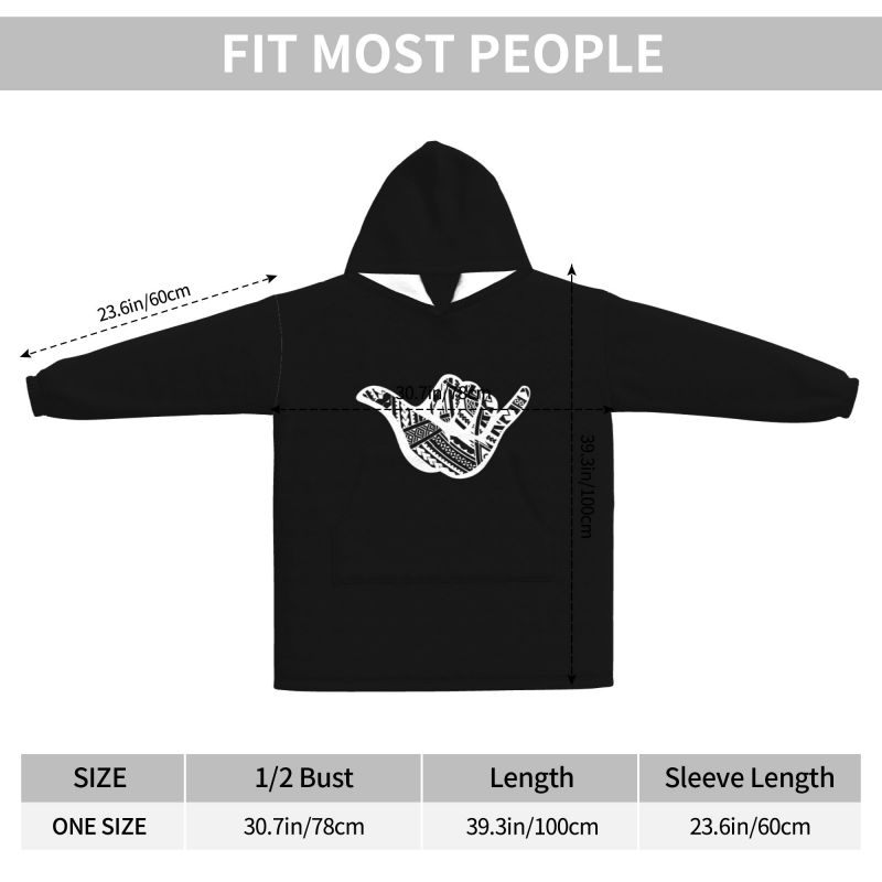 Couverture à capuche imprimée  - Sherpa Hoodie Fleece avis et prix