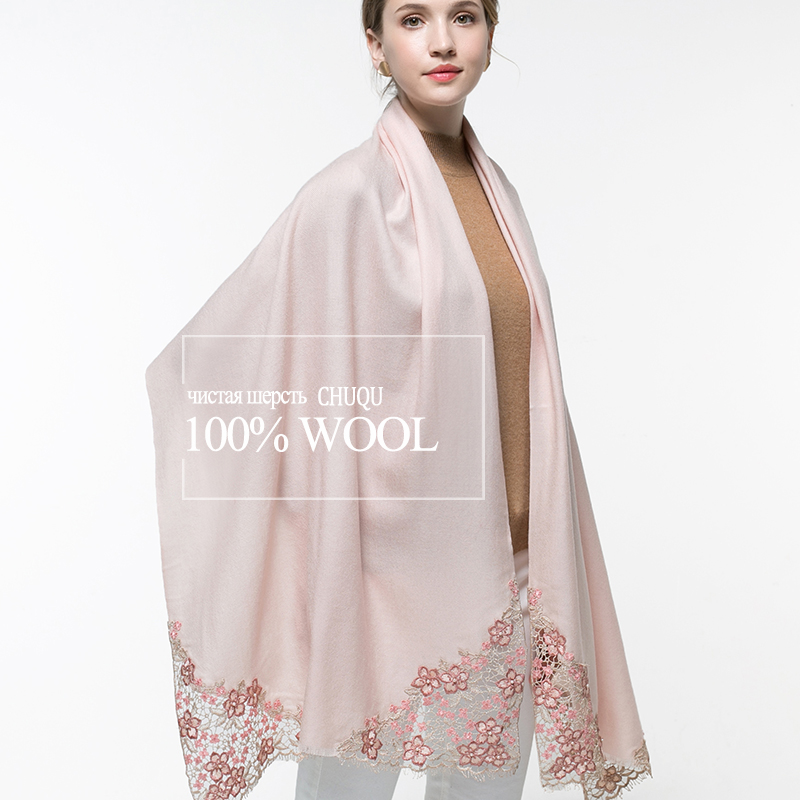 Écharpe en laine rose véritabl - Cashmere Pashmina Wrap avis et prix