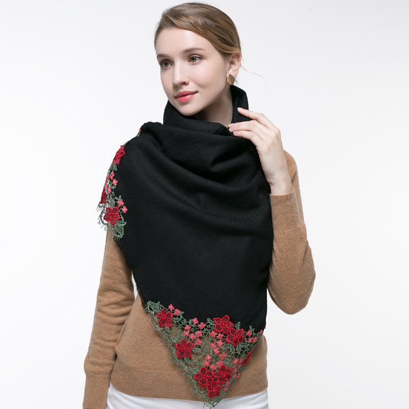 Écharpe en laine rose véritabl - Cashmere Pashmina Wrap avis et prix