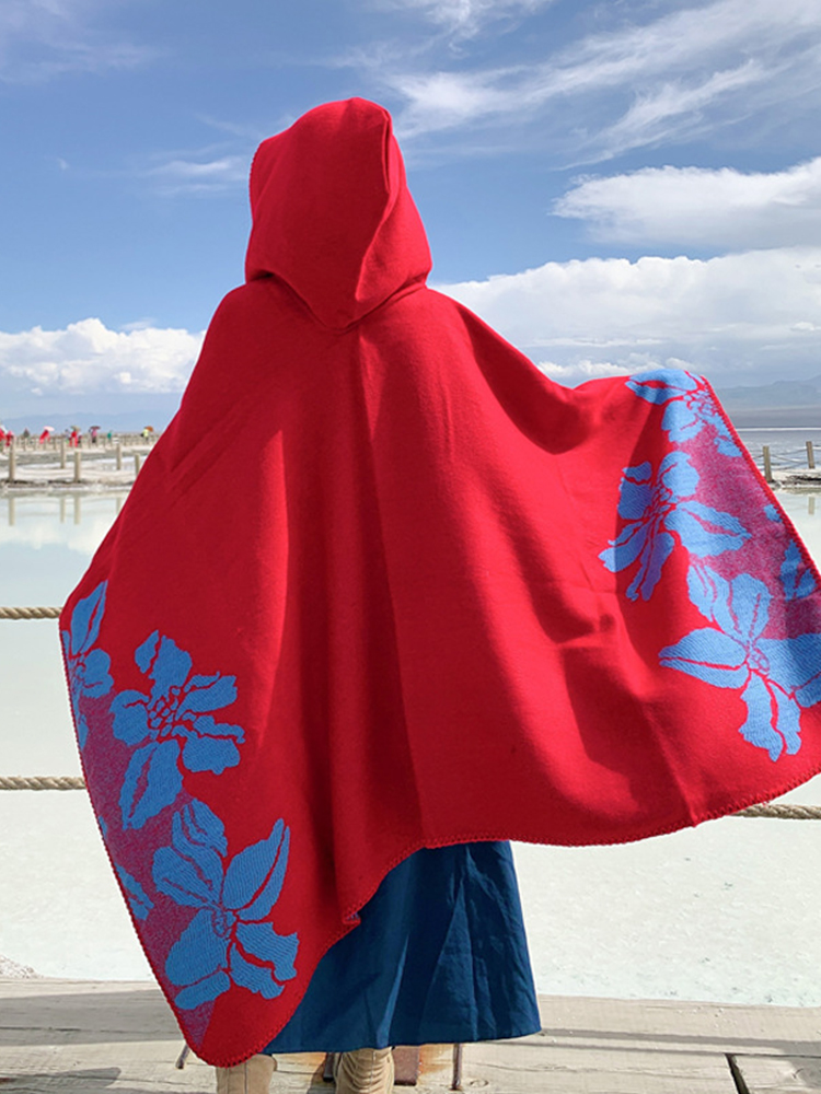 Poncho à capuche Boho pour fem - Cashmere Pashmina Wrap avis et prix
