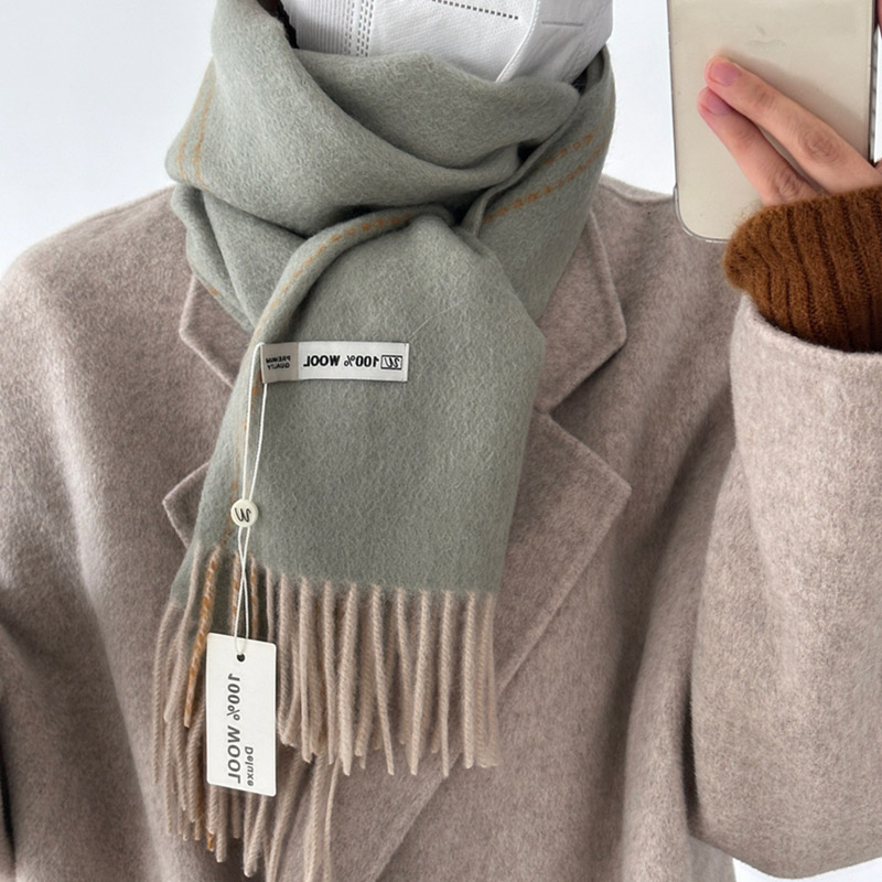 Élégant bonne qualité 100% lai - Wool Scarf Men avis et prix