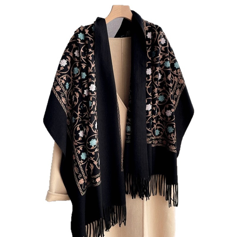 2025 nouvelle broderie cachemi - Cashmere Pashmina Wrap avis et prix