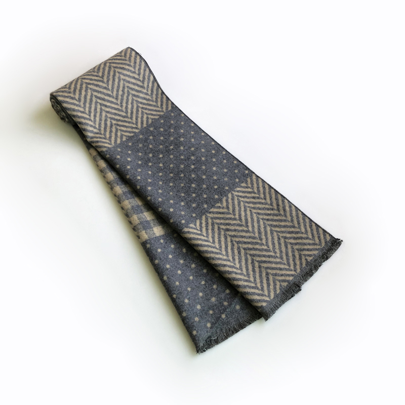 Écharpe en cachemire avec pomp - Wool Scarf Men avis et prix