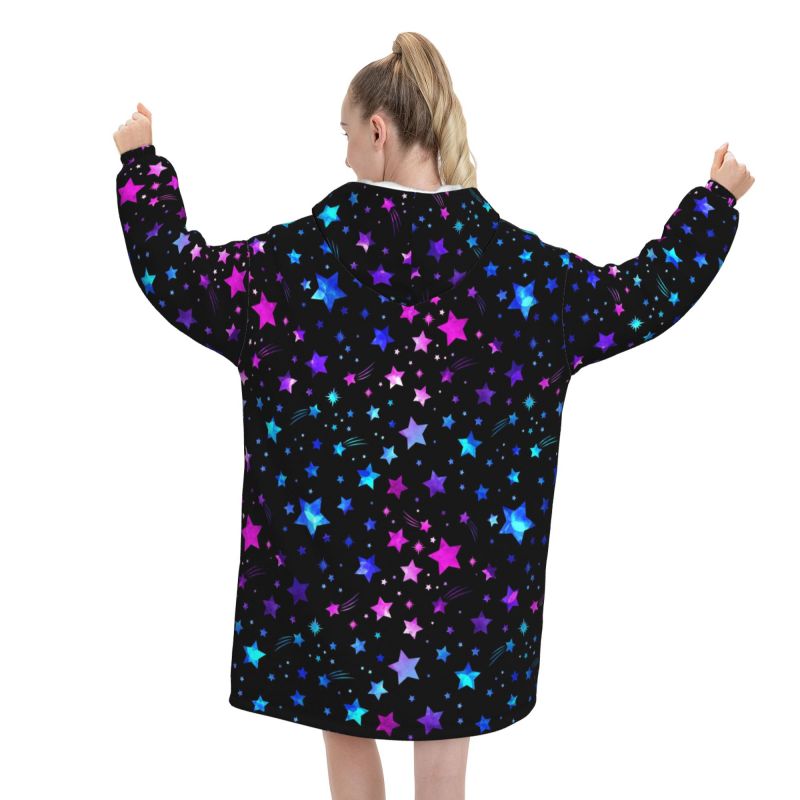 Couverture à capuche portable  - Sherpa Hoodie Fleece avis et prix